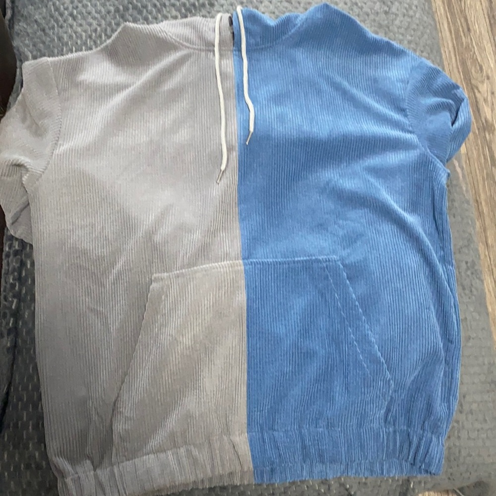 Corduroy hoodie, 2XL, brand new